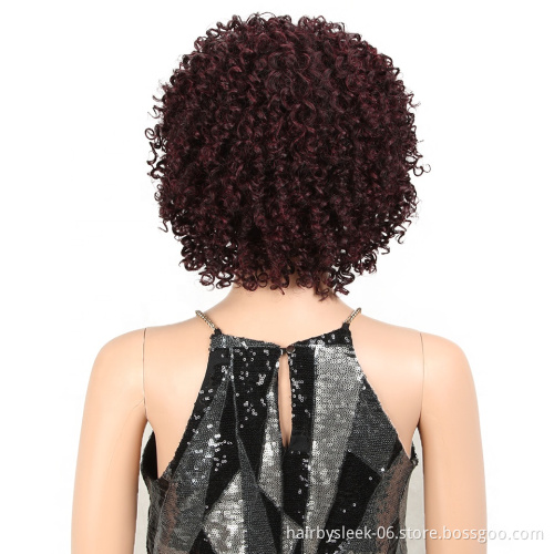 MAGIC Premium Synthetic Heat Resistant Hair Wigs 12"Inch Short Wig African Kinky Curly Synthetic Hair Wig